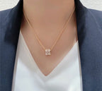[Solara Jewelry ]BEE LOVE DIAMOND PAVED 3 ROW NECKLACE