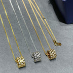 [Solara Jewelry ]BEE LOVE DIAMOND PAVED 3 ROW NECKLACE