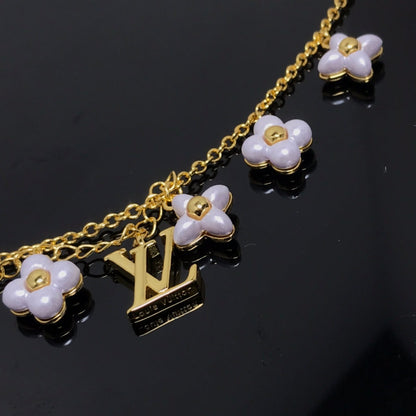 [Solara Jewelry ]ロゴ 6モチーフ スターアンドサン ゴールドブレスレット