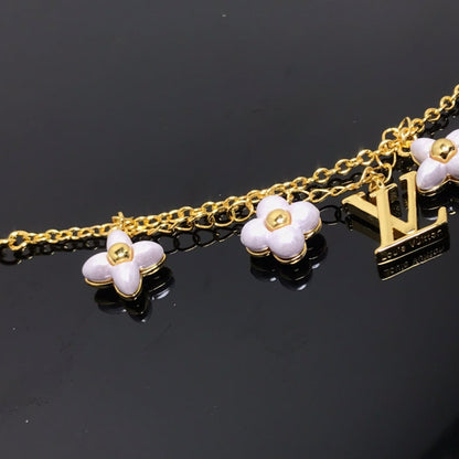 [Solara Jewelry ]ロゴ 6モチーフ スターアンドサン ゴールドブレスレット