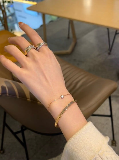 [Solara Jewelry ]DAMOUR DIAMOND LINK ARMBAND