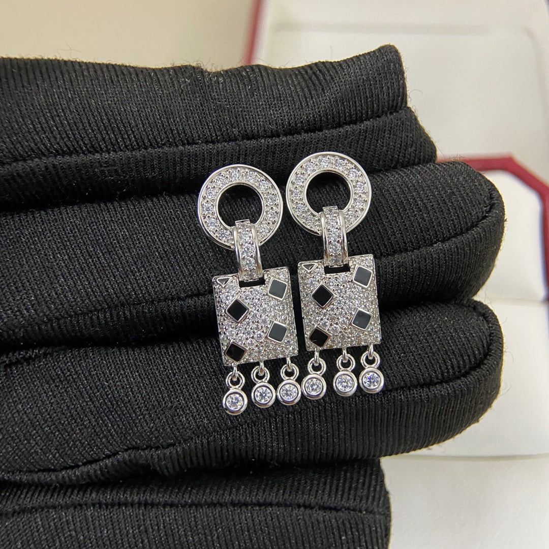 [Solara Schmuck] Cartier Diamant-besetzte Quastenohrringe – Neu eingetroffen