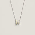 [Solara Jewelry ]HM CLIC GELB EMAILLIERTE GOLDHALSKETTE
