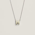 [Solara Jewelry ]HM CLIC GELB EMAILLIERTE GOLDHALSKETTE