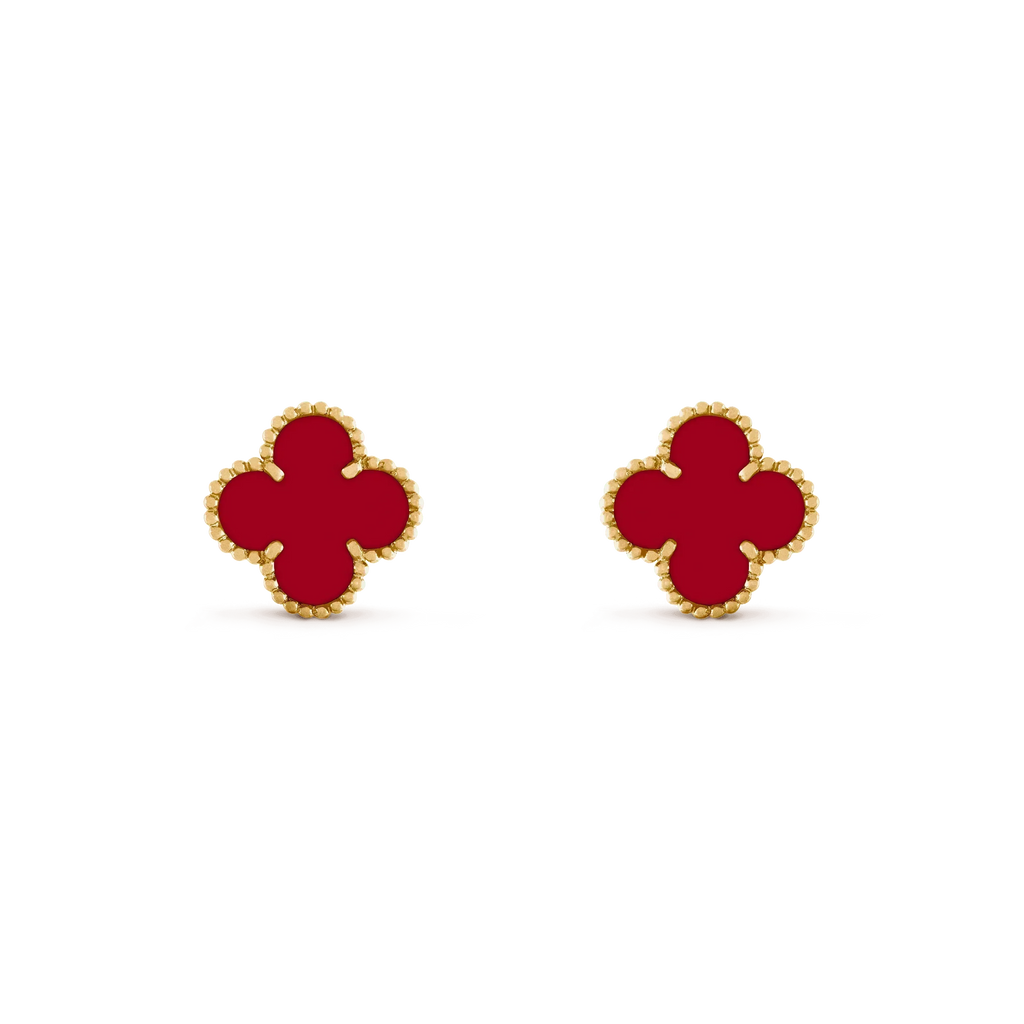 [Solara Jewelry ]CLOVER MEDIUM 1 MOTIFS CARNELIAN イヤリング