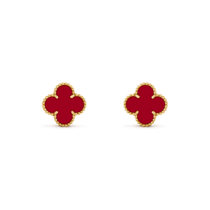 [Solara Jewelry ]CLOVER MEDIUM 1 MOTIFS CARNELIAN イヤリング