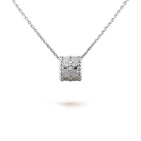 [Solara Jewelry ]PERLEE PEDANT SIVLER DIAMOND NECKLACE