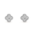 [Solara Jewelry ]CLOVER MINI DIAMOND STUD EARRINGS