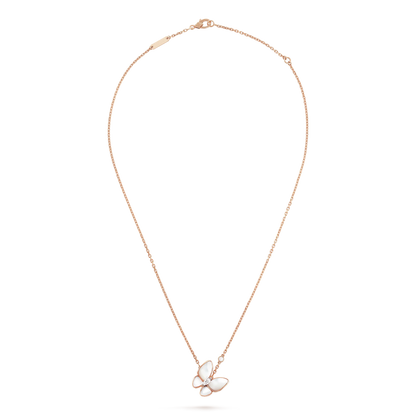 [Solara Jewelry ]SCHMETTERLING MOP DIAMANT HALSKETTE