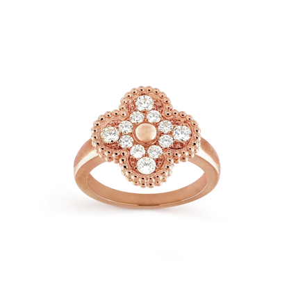 [Solara Jewelry ]CLOVER DIAMOND RING