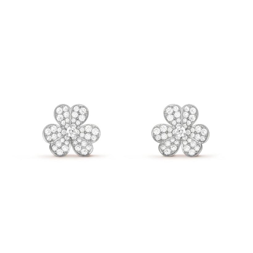 [Solara Jewelry ]CLOVER COMOS DIAMOND EARRINGS SILVER