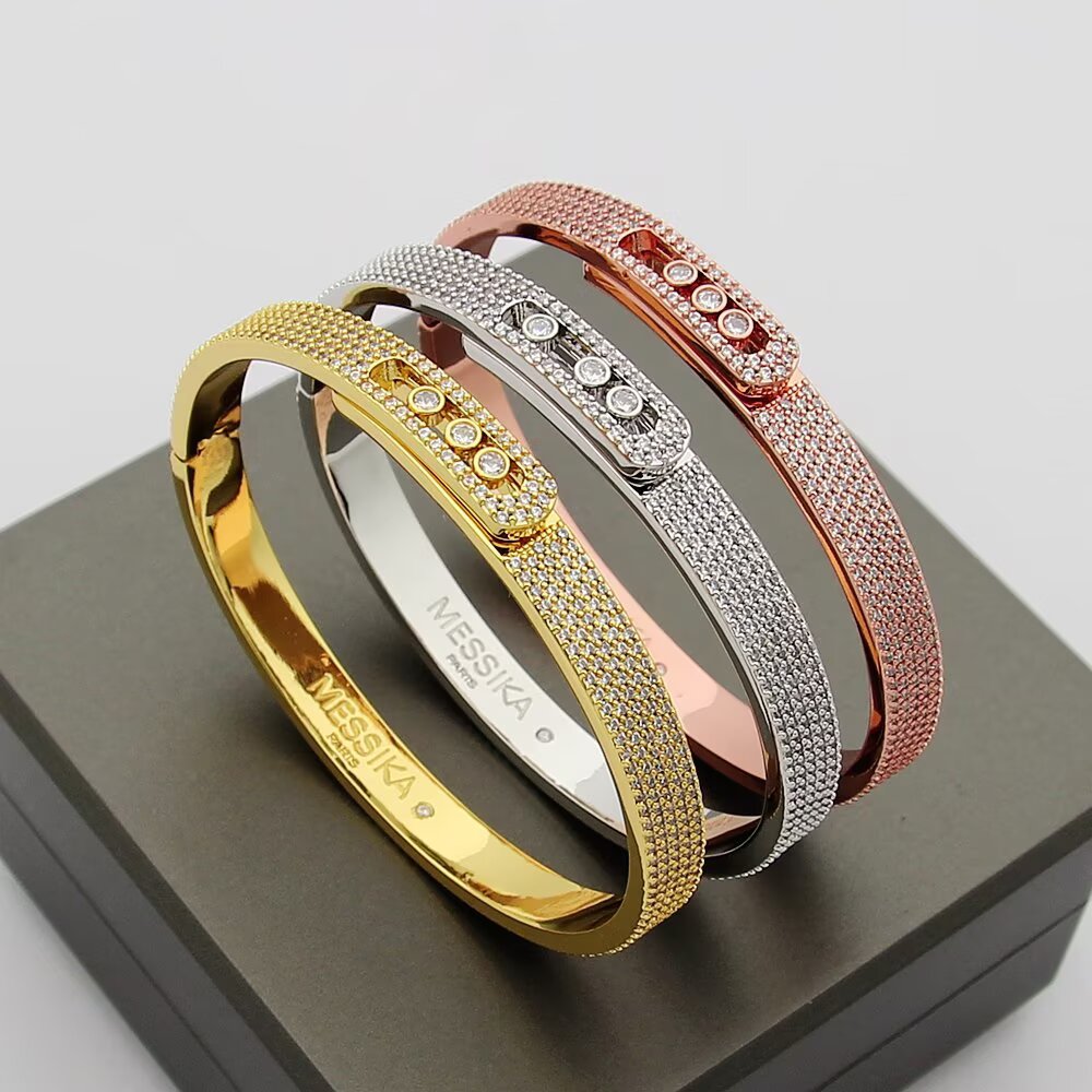 [Solara jewelry]ノア フルパヴェダイヤモンド バングルブレスレット
