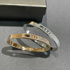[Solara jewelry]ノア ローズゴールド パヴェダイヤモンド バングルブレスレット