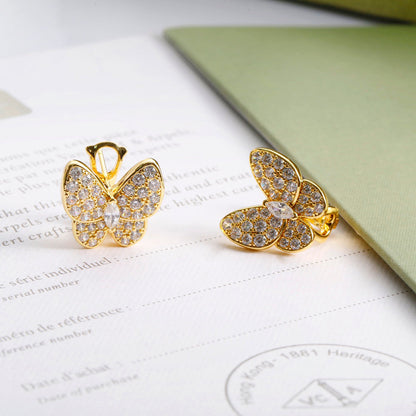 [Solara Jewelry ] SCHMETTERLING-Ohrringe AUS VOLLDIAMANTEN