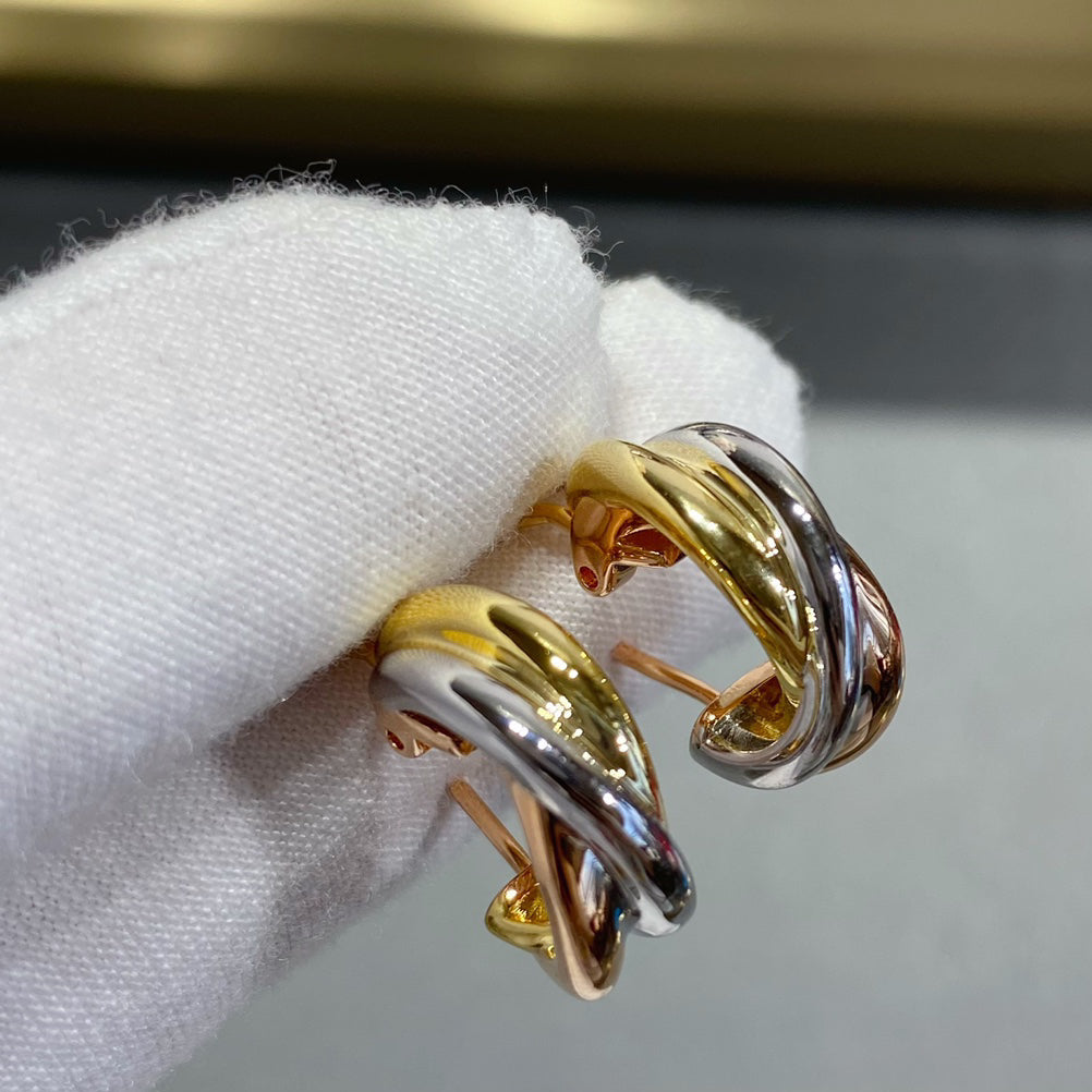[Solara Jewelry ]トリプル・フープ・イヤリング｜ダイヤモンド不使用デザイン