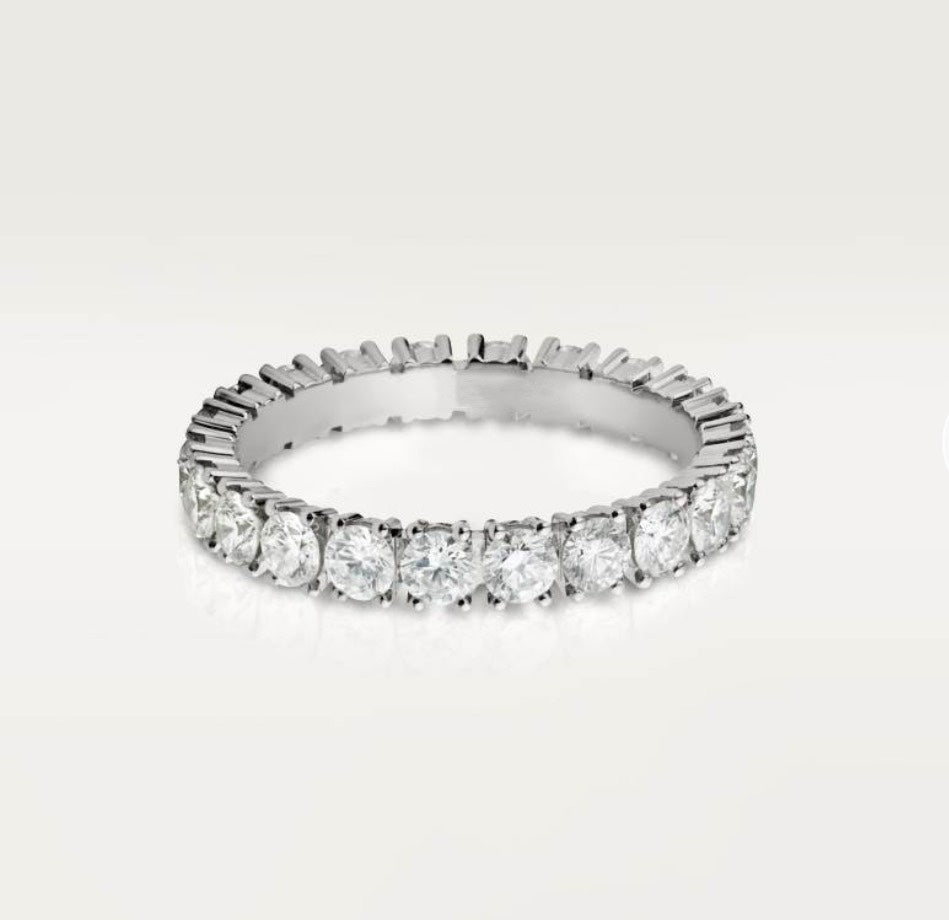 [Solara jewelry]High Jewelry Full Pave Band Ring image 5
