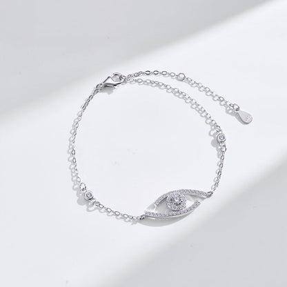 [Solara jewelry]Armband „Lucky Eye“ mit Pavé-Diamanten