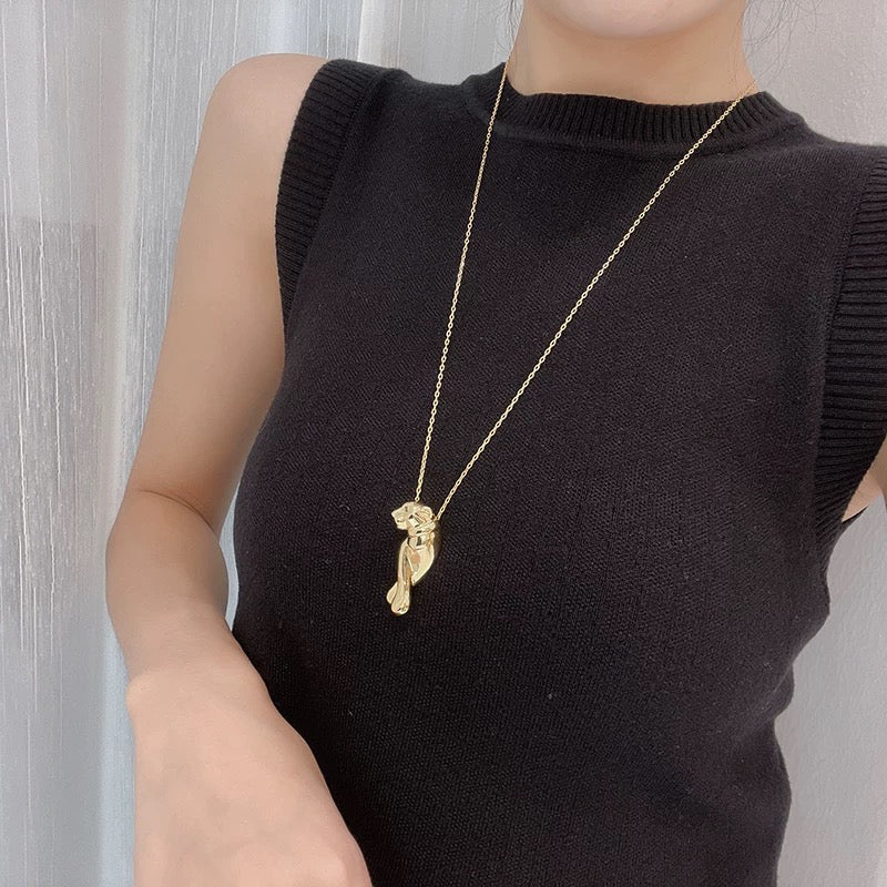 [Solara jewelry]New Pave Mini Charm Necklace