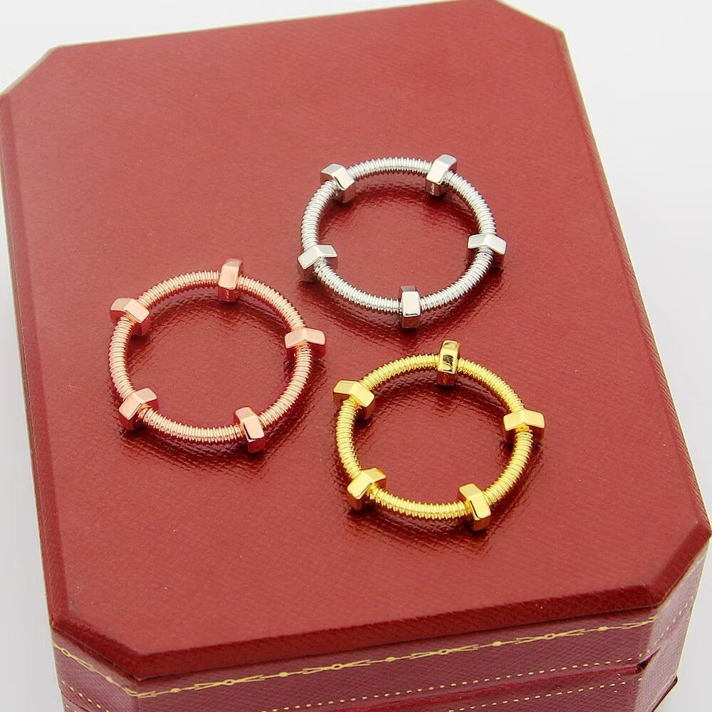 [Solara jewelry]New Screw Motif Open Ring image 10