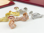 [Solara jewelry] Panther Pave Stud Earrings