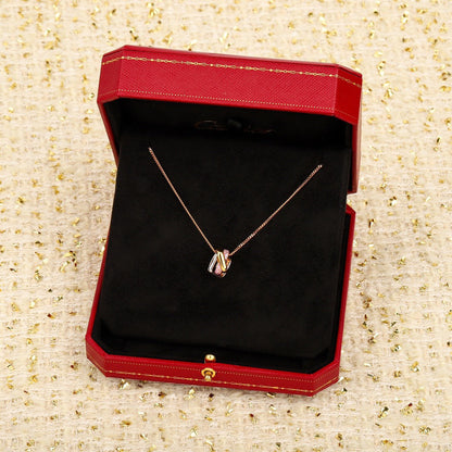 [Solara Jewelry ]CT スリーロウ スクエア クリスタル ネックレス