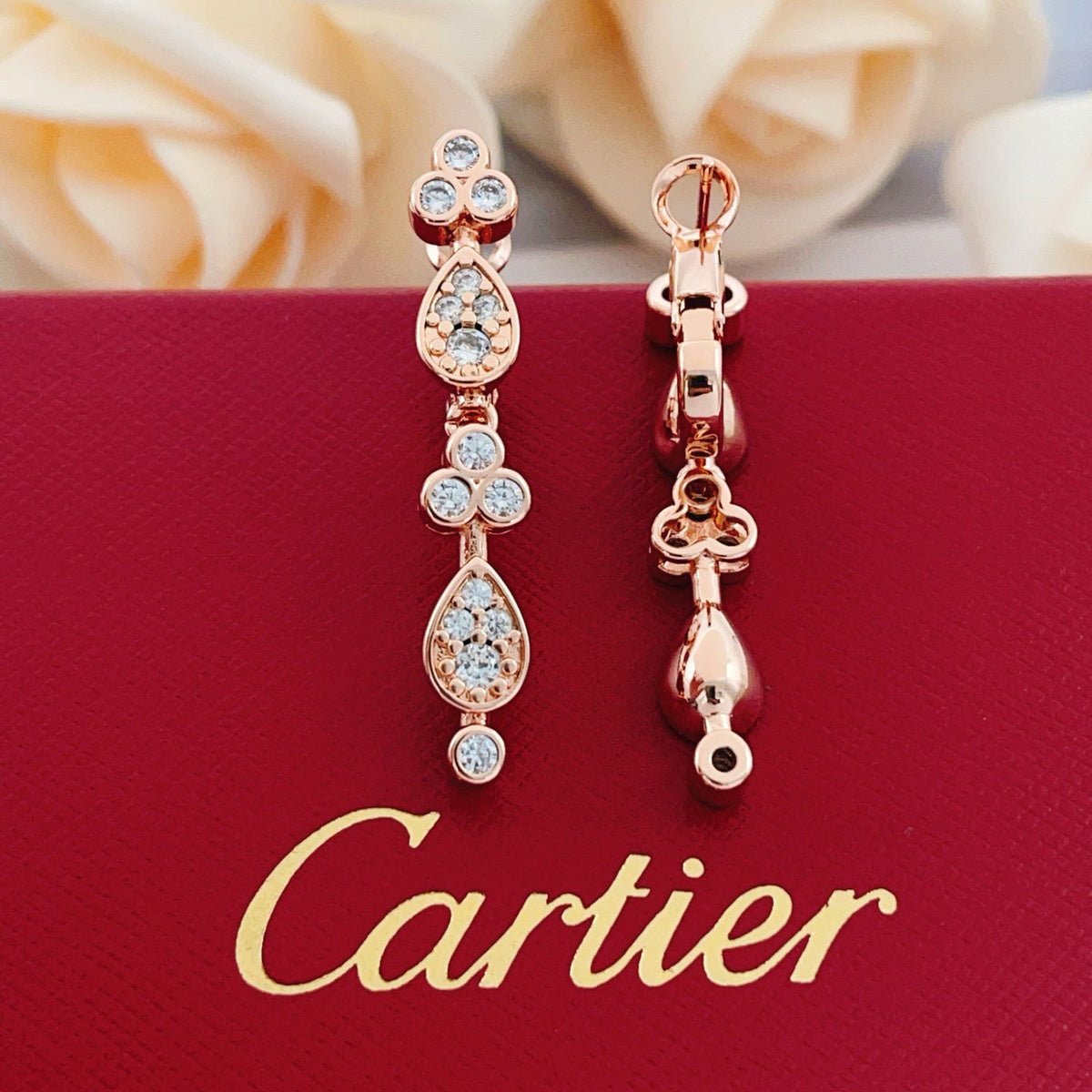 [Solara jewelry] Crystal Drop Earrings