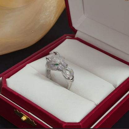 [Solara Schmuck] CT Diamantbesetzter Pantherring