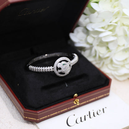[Solara Jewelry] PANTHER MEDALLION PAVE BRACELET