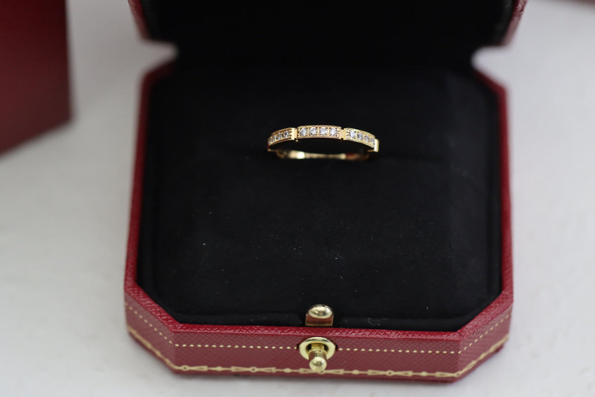 [Solara Jewelry] LOVE Collection Maillon Ring – Vollständig mit Diamanten besetzt
