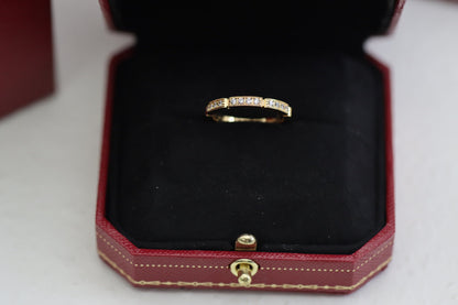 [Solara Jewelry] LOVE Collection Maillon Ring – Vollständig mit Diamanten besetzt