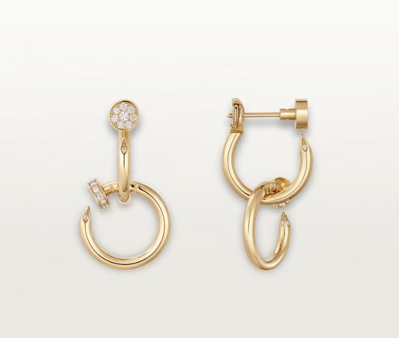 [Solara Jewelry ]LOVE New ネイル スタッドピアス | スタイル: KDEDM0006-056