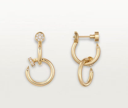 [Solara Jewelry ]LOVE New ネイル スタッドピアス | スタイル: KDEDM0006-056