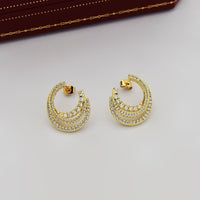 [Solara jewelry] Pave Huggie Earrings