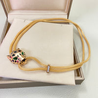 [Solara jewelry]Serpent Color Stone Necklace image 2