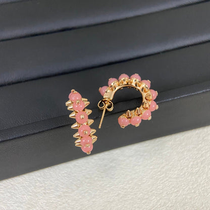 [Solara jewelry] Color Gemstone Stud Earrings