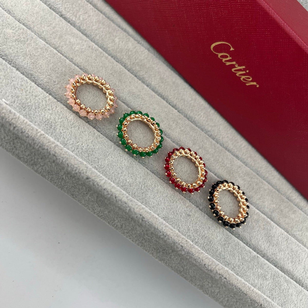 [Solara jewelry]Colored Stone Pave Band Ring image 5