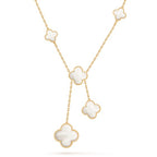 [Solara Jewelry ]KLEEBÜTE PERLMUTT-HALSKETTE 6 MOTIVE