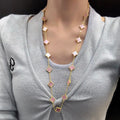 [Solara Jewelry ]クローバー 20モチーフ ピンクMOP ネックレス