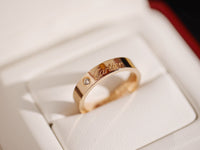 [Solara Jewelry ]Logo-Engraved Solitaire Ring