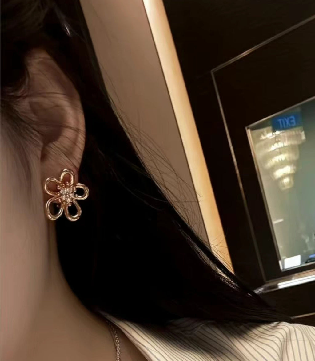 [Solara Jewelry ]FLOWERLACE'S NEW SUNFLOWER STUD EARRINGS