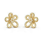 [Solara Jewelry ]FLOWERLACE'S NEW SUNFLOWER STUD EARRINGS
