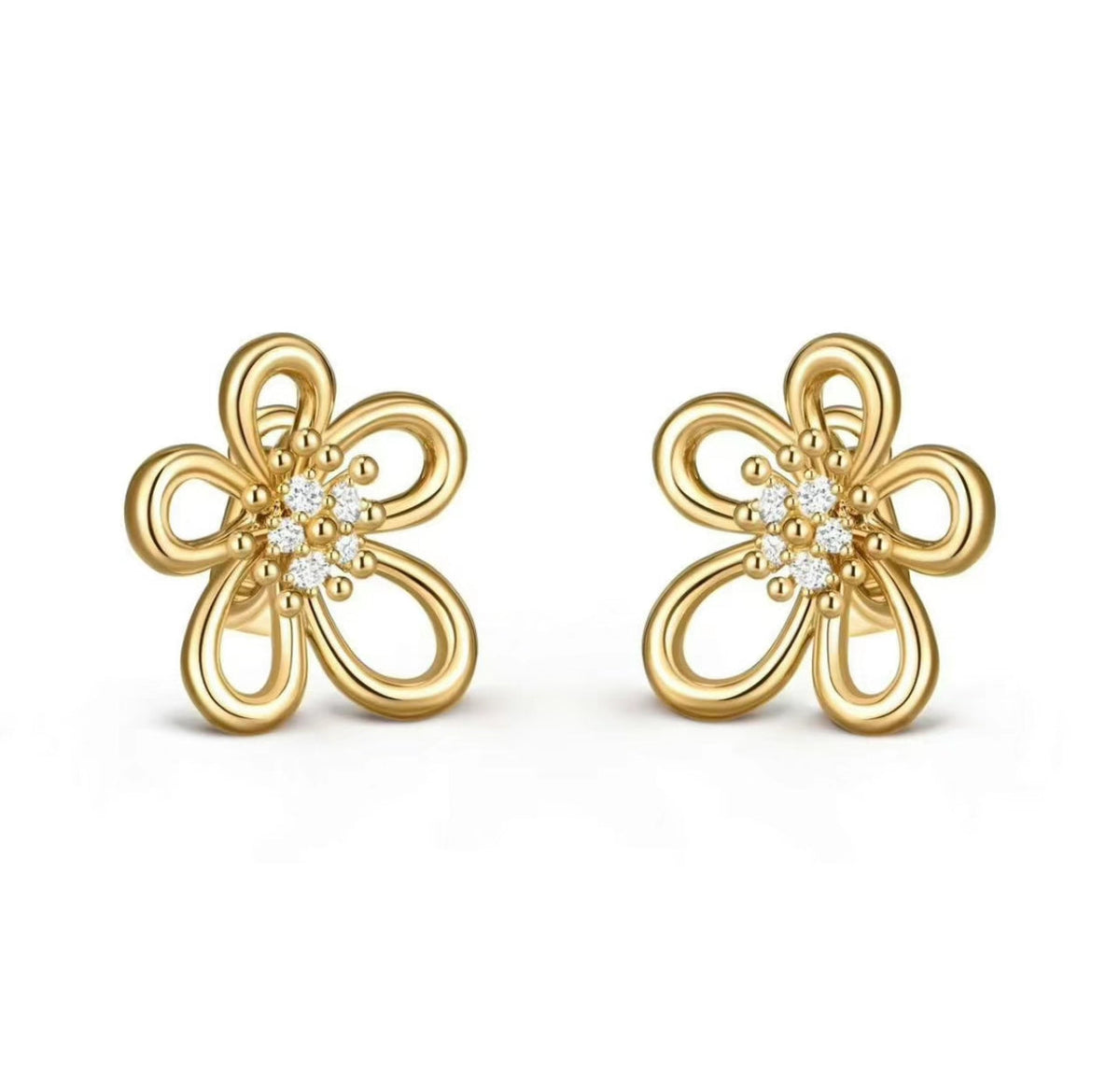 [Solara Jewelry ]フラワーレースの新作ひまわりスタッドピアス