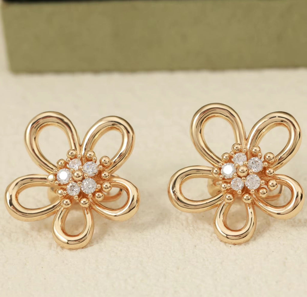 [Solara Jewelry ]FLOWERLACE'S NEW SUNFLOWER STUD EARRINGS