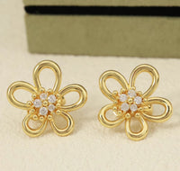 [Solara Jewelry ]FLOWERLACE'S NEW SUNFLOWER STUD EARRINGS