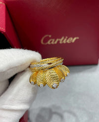 [Solara Jewelry ]CT Coffee Leaf Diamond Ring