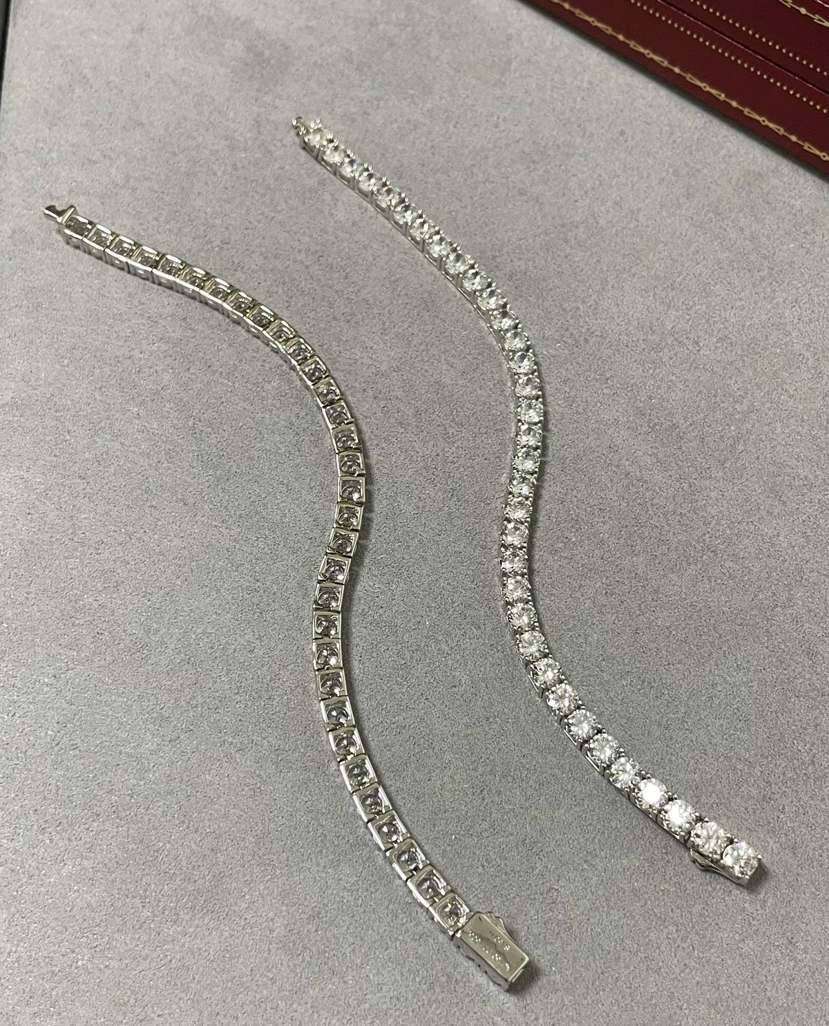 [Solara Jewelry ]CT Voll-Diamant-Armband mit vier Krappenfassungen