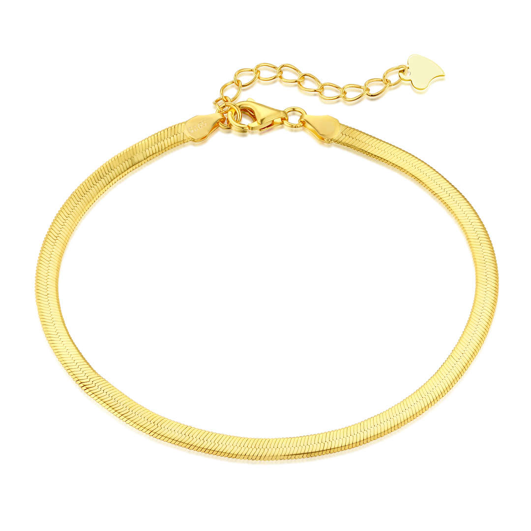 [Solara Jewelry ]フラットスネークボーンチェーンブレードネックレス