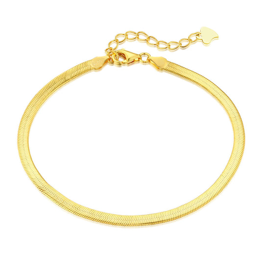 [Solara Jewelry] Flache Schlangenkette Halskette