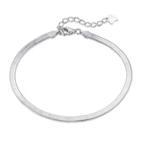 [Solara Jewelry ]Flat Snake Bone Chain Blade Necklace