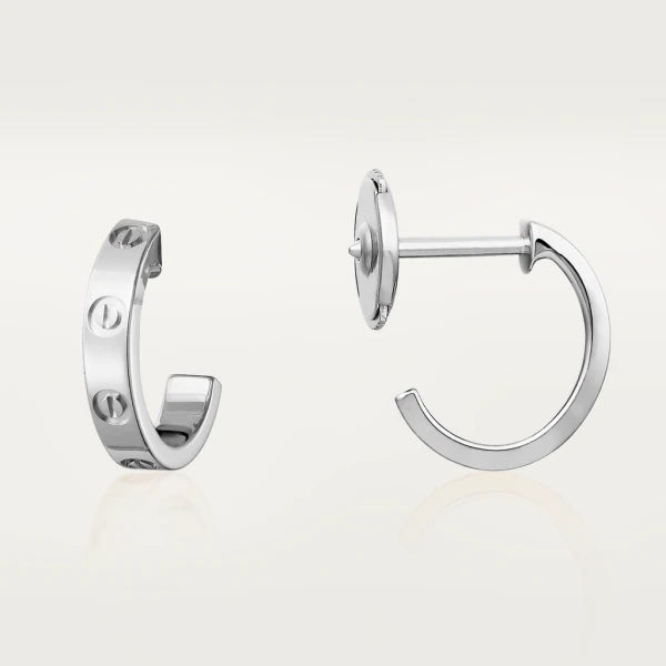 [Solara Jewelry ]LOVE EARRINGS 2.65MM SILVER